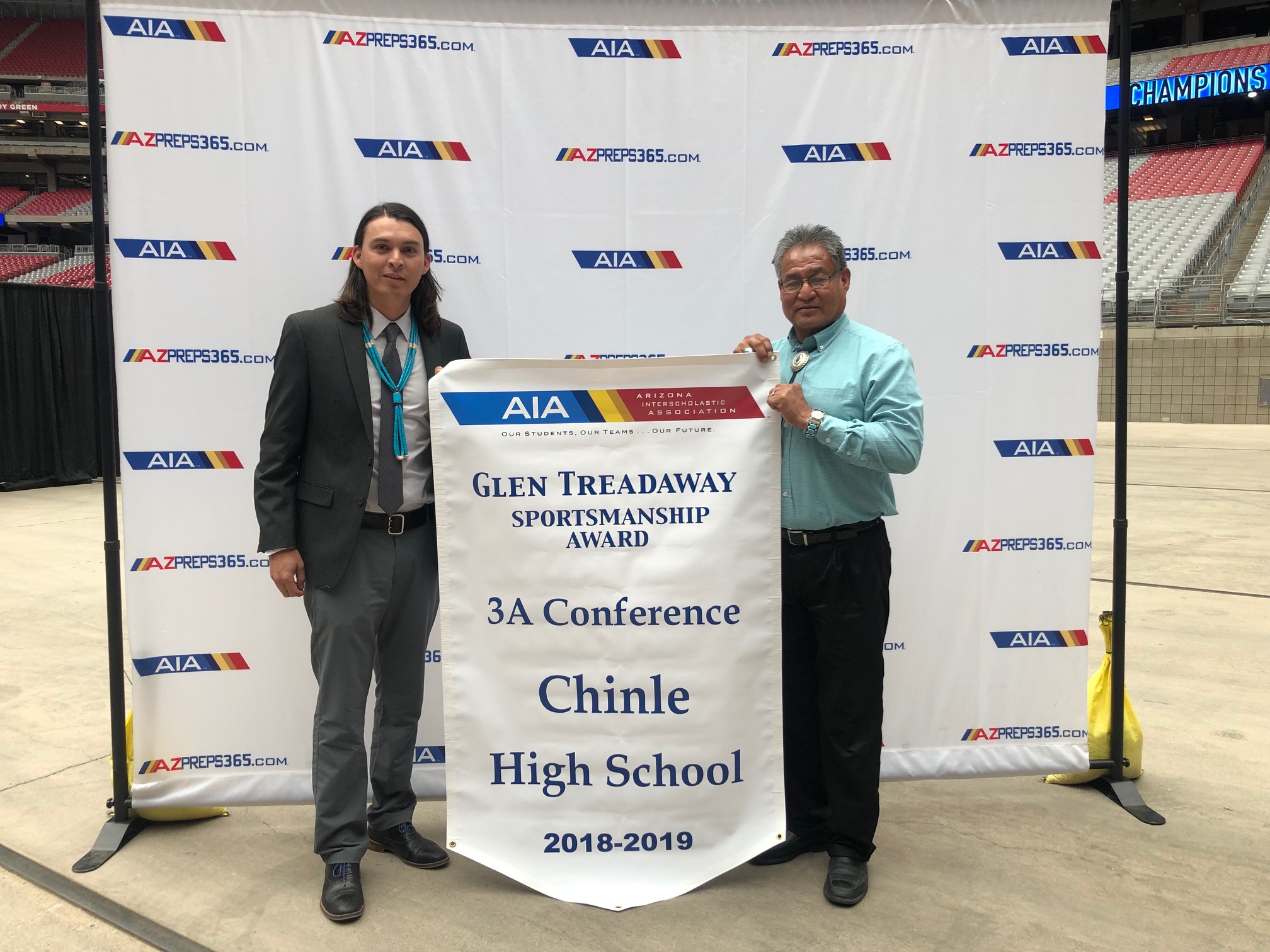 Chinle High School presented AIA's 3A Glen Treadaway Sportsmanship